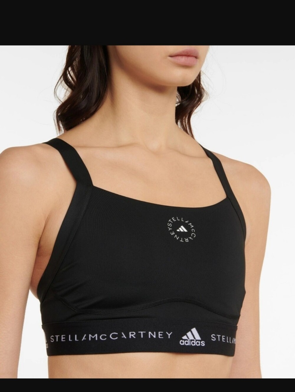 Adidas by Stella McCartney TruePurpose Medium Support Sports Bra In Black